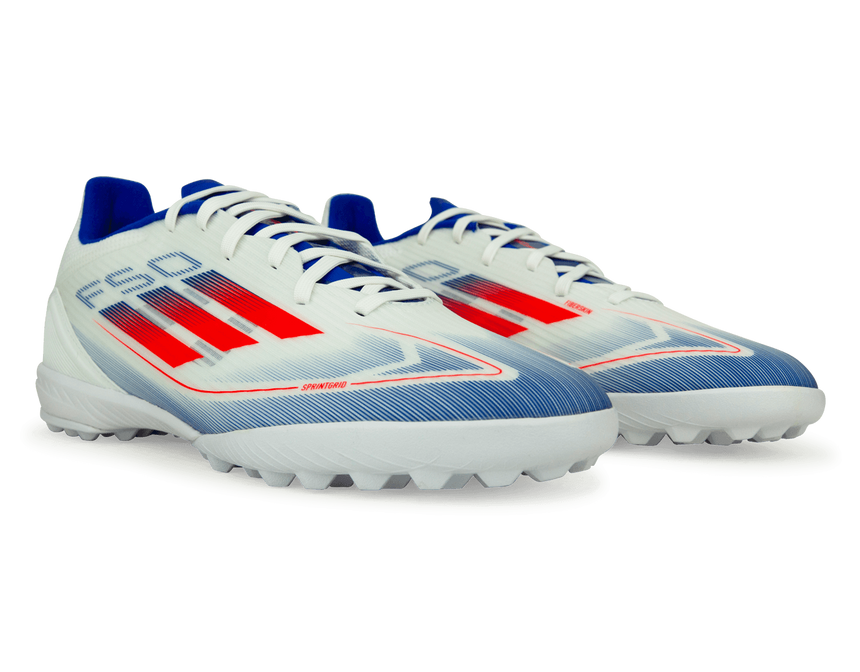 adidas Men's F50 League TF White/Lucid Blue Together
