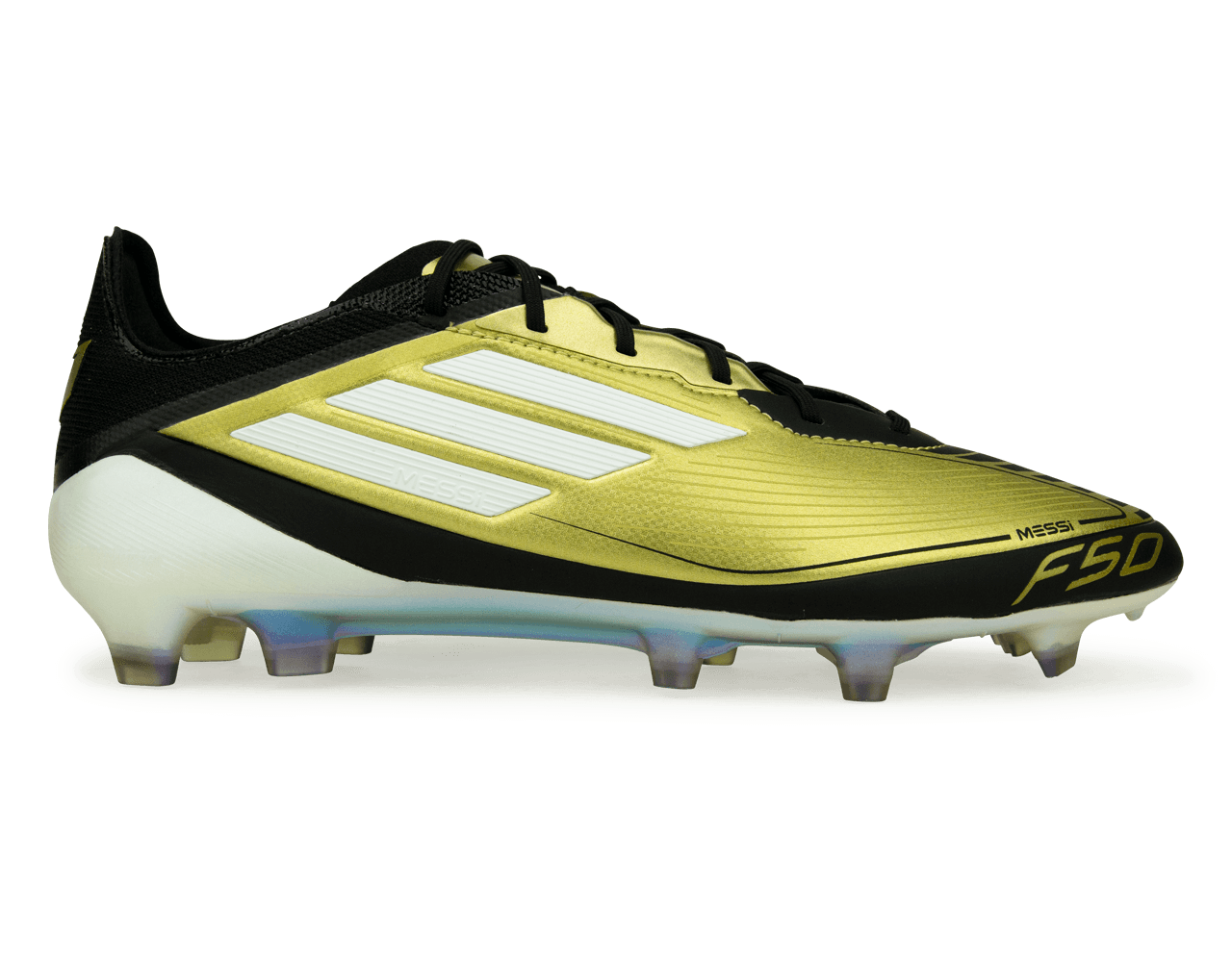 adidas Men s F50 Messi Elite FG Gold Black White Azteca Soccer
