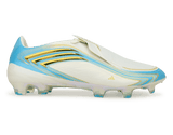 adidas Men's F50 Messi Elite FG Soccer Cleats Ivory/Sea Blue/Ice Blue 