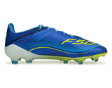 adidas Men's Messi F50 Elite FG Sea Blue/Solar Yellow Side