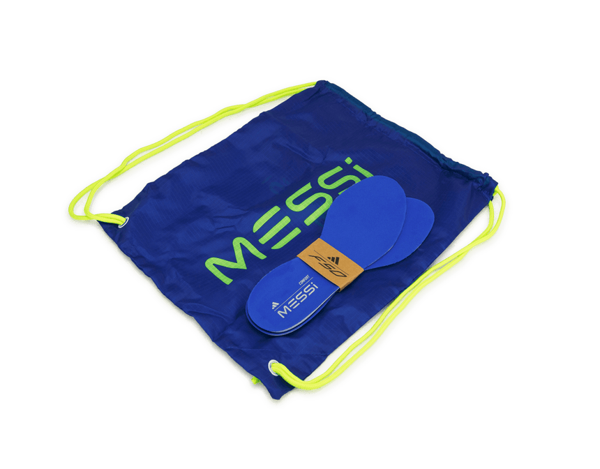 adidas Men's F50 Messi Elite FG Silver/Volt/Blue Shoebag