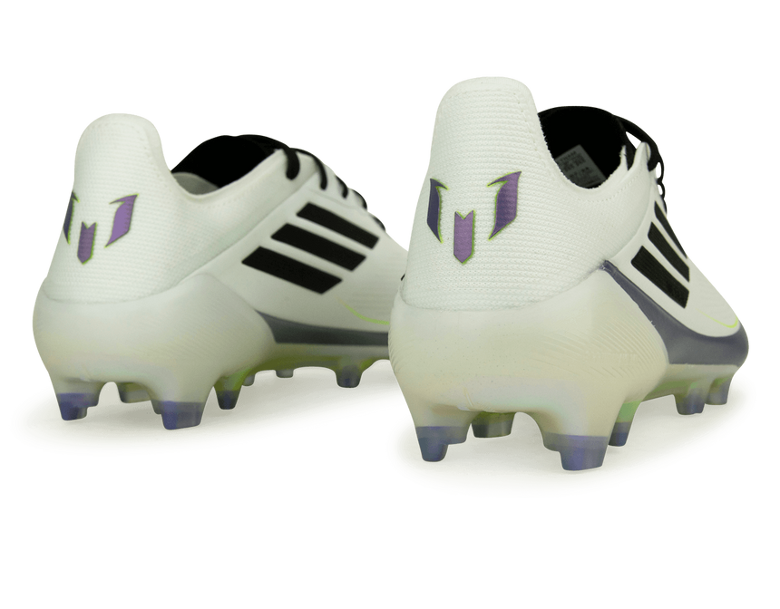 adidas Men's F50 Messi Elite FG White/Black/Purple Rear