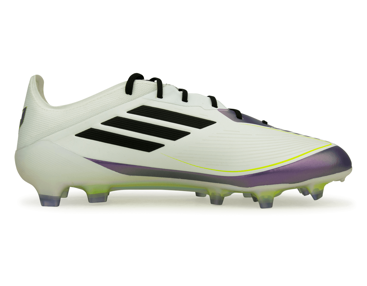 adidas Men's F50 Messi Elite FG White/Black/Purple Side