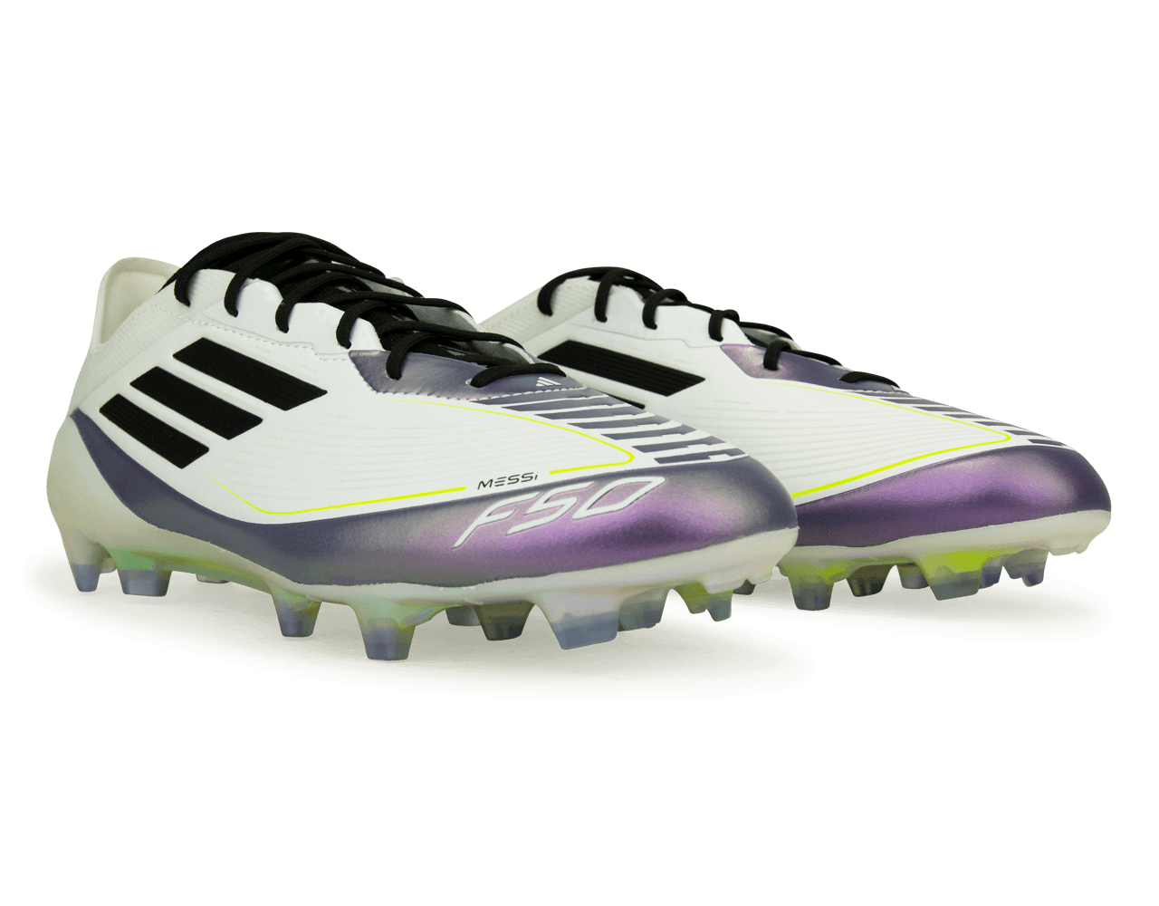 adidas Men's F50 Messi Elite FG White/Black/Purple