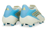 adidas Men's F50 Messi League FG Ivory/Sea Blue/Ice Blue Rear