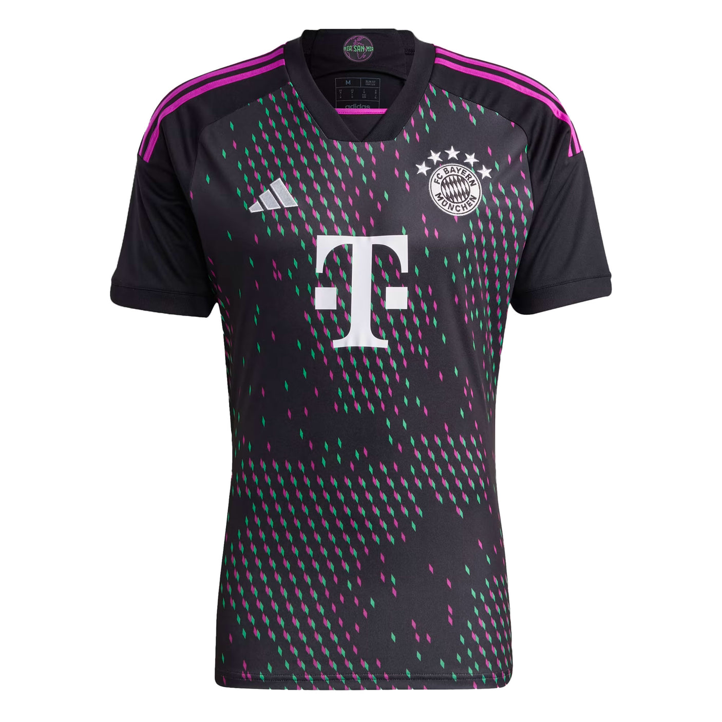 adidas Men's FC Bayern 2023/24 Away Jersey Black/Purple Front