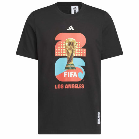 adidas Men's FIFA World Cup 2026 Host city Los Angeles Graphic Tee Black Front
