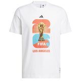 adidas Men's FIFA World Cup 2026 Host City Los Angeles Graphic Tee White Front
