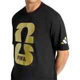 adidas Men's FIFA World Cup 2026 Official Emblem Tee Black Crest