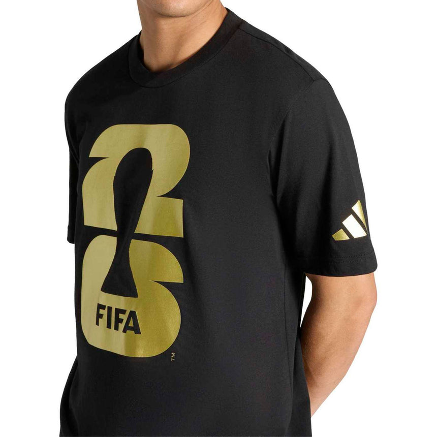 adidas Men's FIFA World Cup 2026 Official Emblem Tee Black Crest