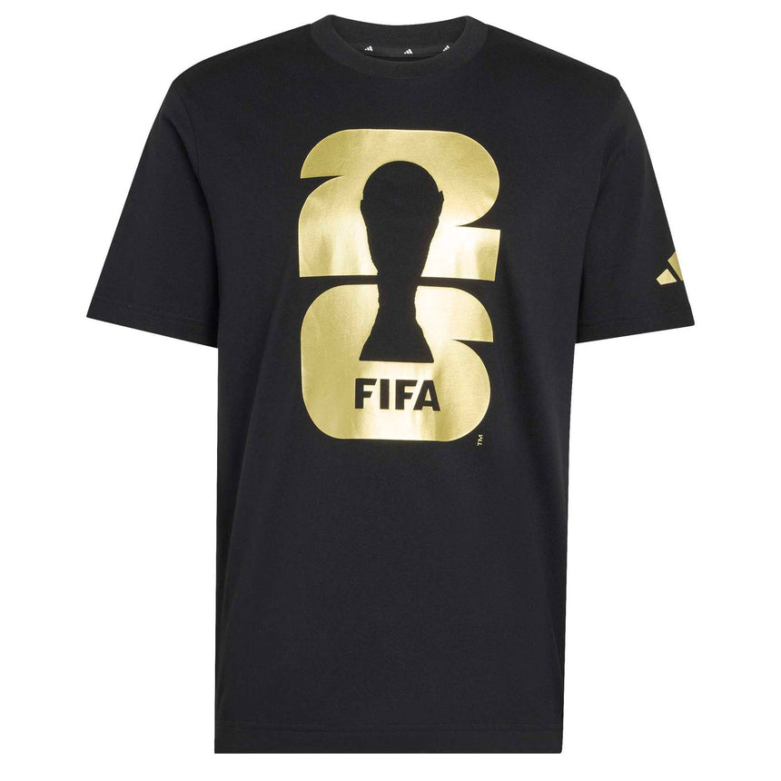 adidas Men's FIFA World Cup 2026 Official Emblem Tee Black Front