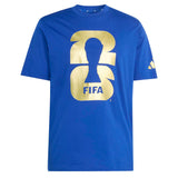 adidas Men's FIFA World Cup 2026 Official Emblem Tee Royal Blue Front
