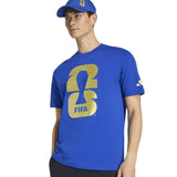 adidas Men's FIFA World Cup 2026 Official Emblem Tee Royal Blue Model