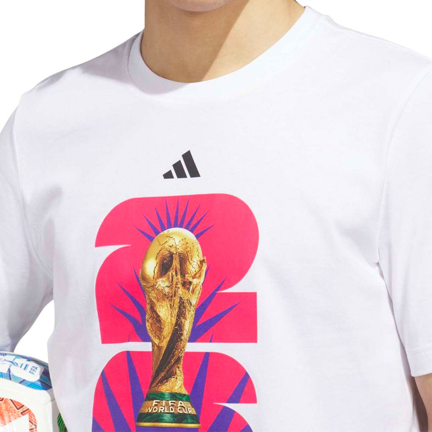 adidas Men's FIFA World Cup 26 Host City Guadalajara Graphic Tee White Crest