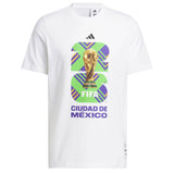 adidas Men's FIFA World Cup 26 Host City Mexico City Graphic Tee White Front