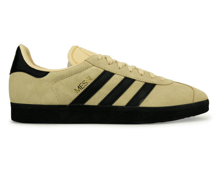 adidas Gazelle Messi Shoes - Sand/Black/Gold Met