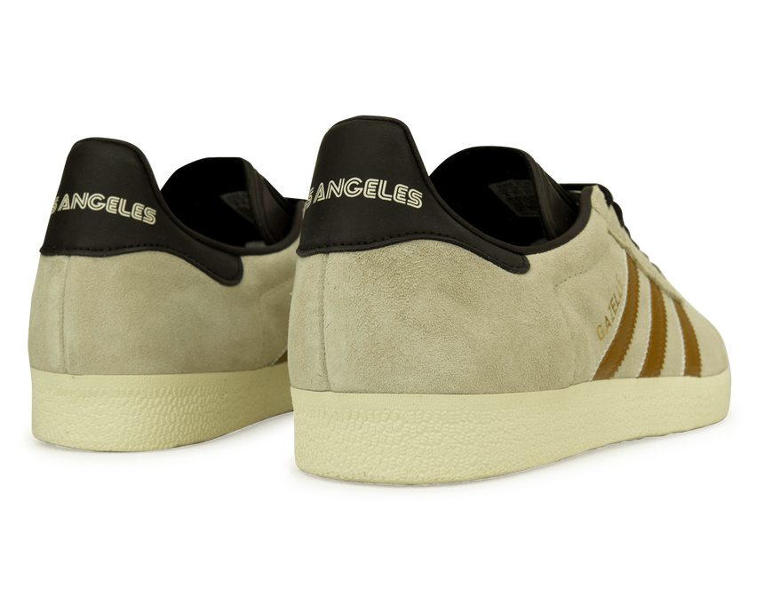 adidas Men's Gazelle MLS LAFC Linen/Gold Ochre Rear
