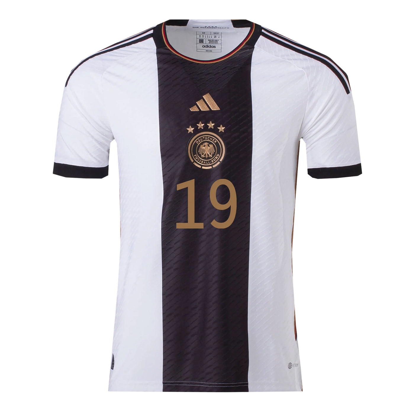 adidas Men's Germany 2022/23 Authentic Home Jersey w/ Sane #19 Printing Front