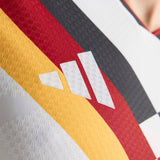 adidas Men's Germany World Cup 2026 Authentic Home Long Sleeve Jersey White adidas detail logo