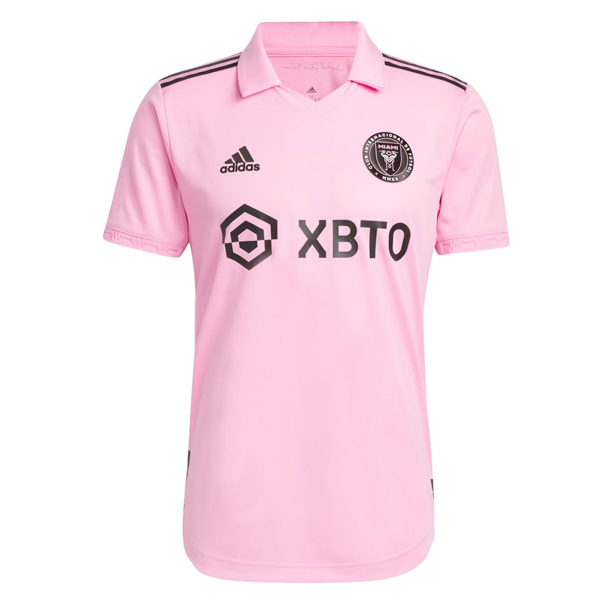 adidas Men's Inter Miami 2022/23 Messi #10 Authentic Home Jersey True Pink/Black Front
