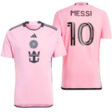adidas Men's Inter Miami 2024/25 Home Jersey w/ Messi #10 Printing Front