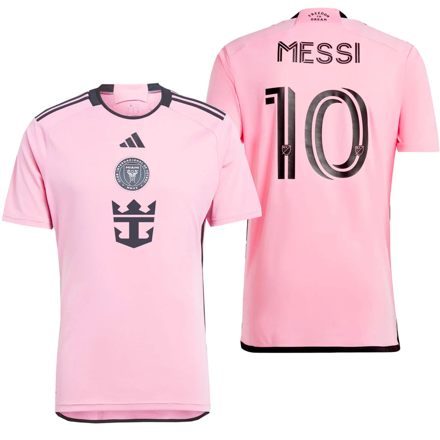 adidas Men's Inter Miami 2024/25 Home Jersey w/ Messi #10 Printing Front