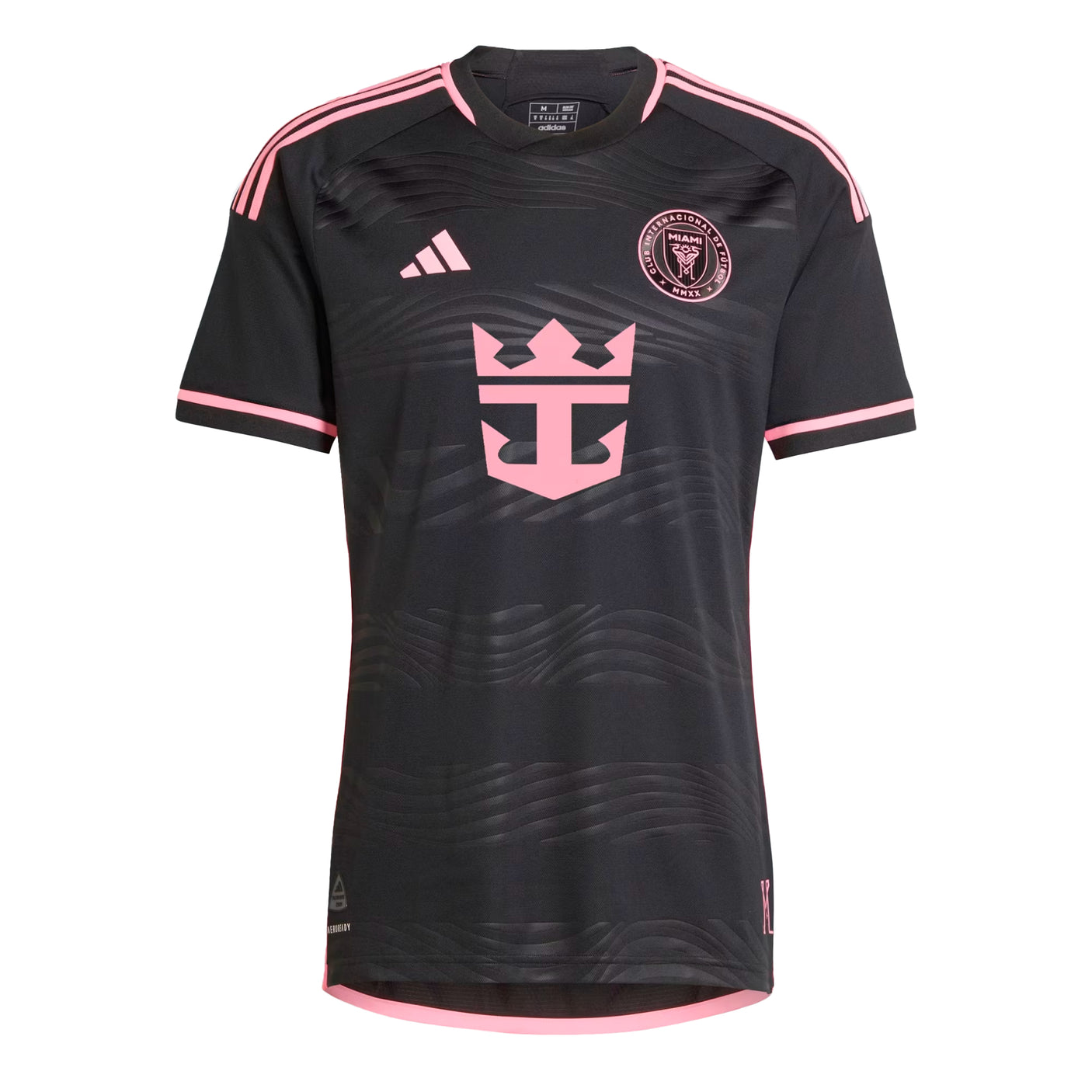 adidas Men's Inter Miami CF 2024/25 Authentic Away Jersey Black/Pink Front