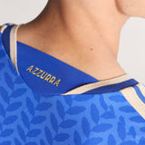 adidas Men's Italy World Cup 2026 Authentic Home Jersey Blue Neck Detail.