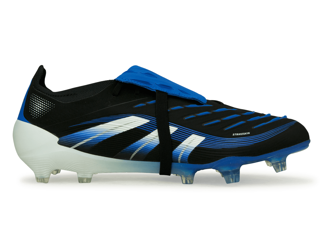 adidas Men's Jude Bellingham Predator Elite Foldover Tongue FG Black/Blue Side
