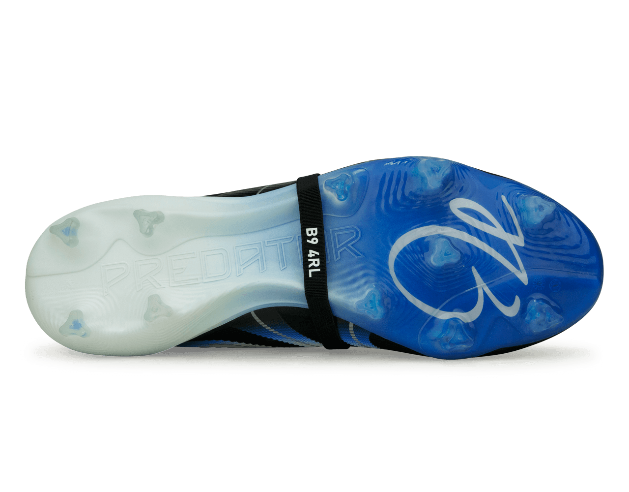 adidas Men's Jude Bellingham Predator Elite Foldover Tongue FG Black/Blue Sole