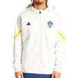 adidas Men's La Galaxy 2024 GameDay Anthem Jacket White Front