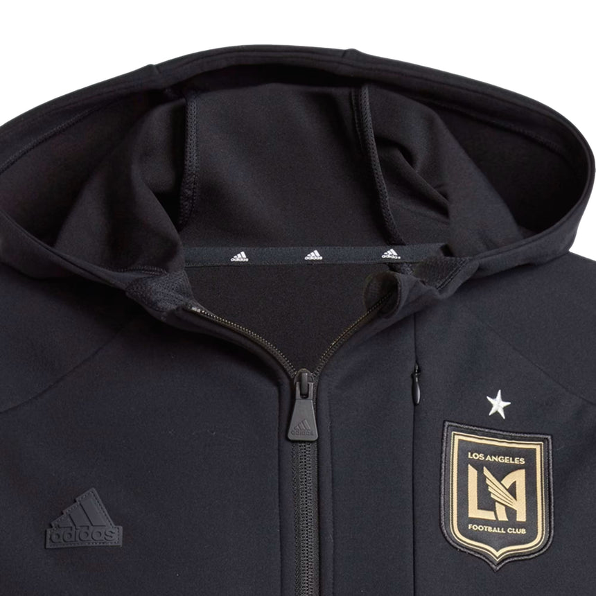 adidas Men's LAFC 2024 GameDay Anthem Jacket Black Chest