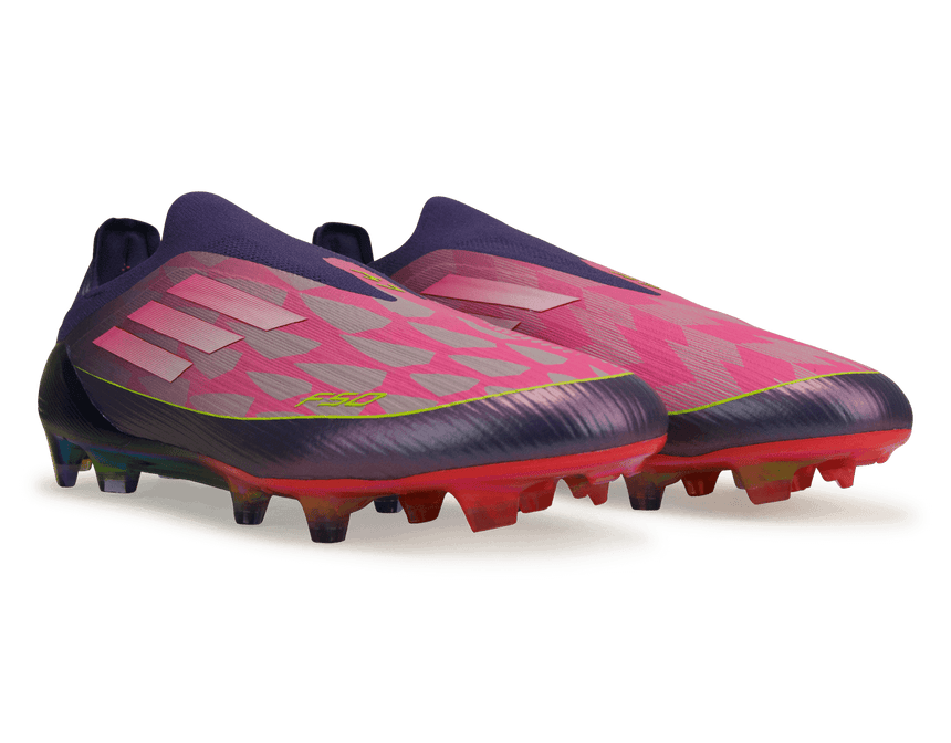 adidas Men's Lamine Yamal F50 Elite Laceless FG Purple/Lemon