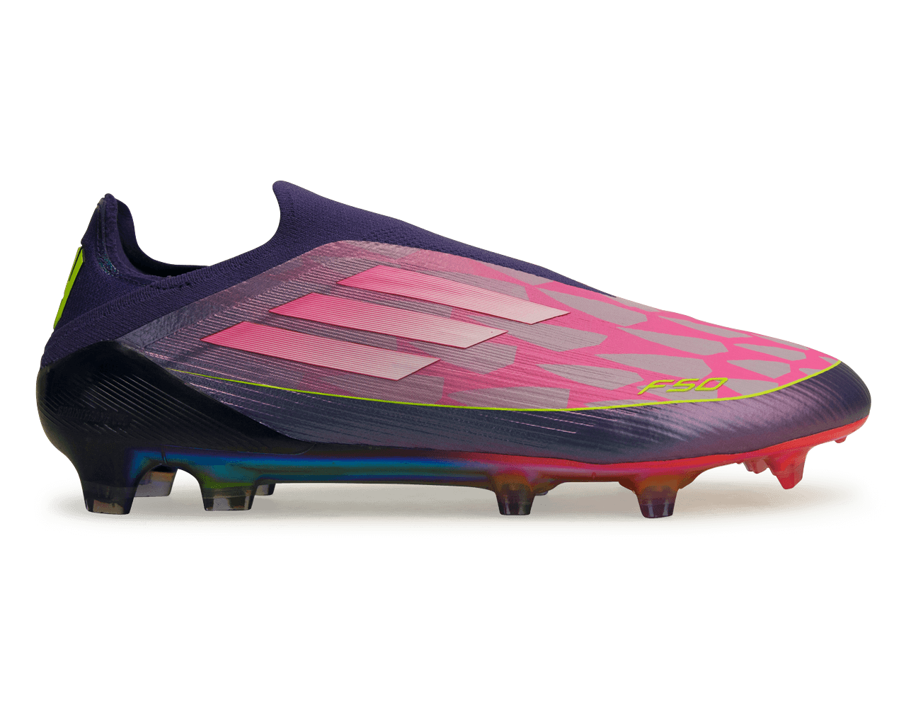 adidas Men's Lamine Yamal F50 Elite Laceless FG Purple/Lemon