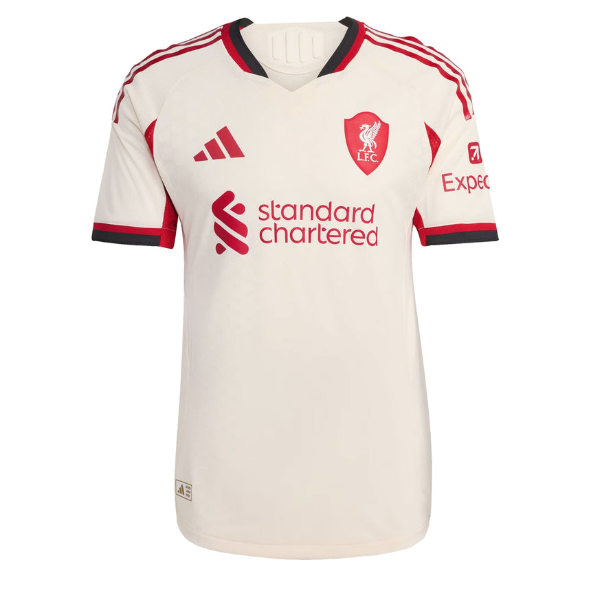 adidas Men's Liverpool 2025/26 Authentic Away Jersey Wonder White Front