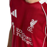 adidas Men's Liverpool 2025/26 Authentic Home Jersey Strawberry Red Crest
