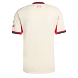 adidas Men's Liverpool 2025/26 Away Jersey Wonder White Back