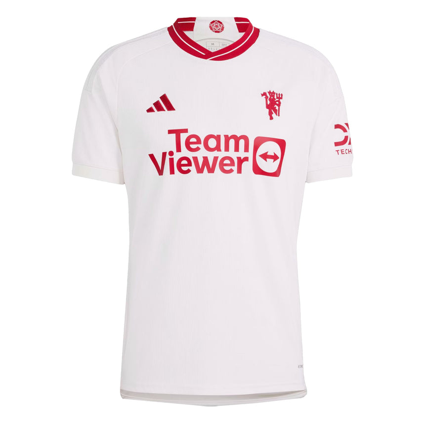 adidas Men's Manchester United 2023/24 Third Lifestyle Jersey White Front
