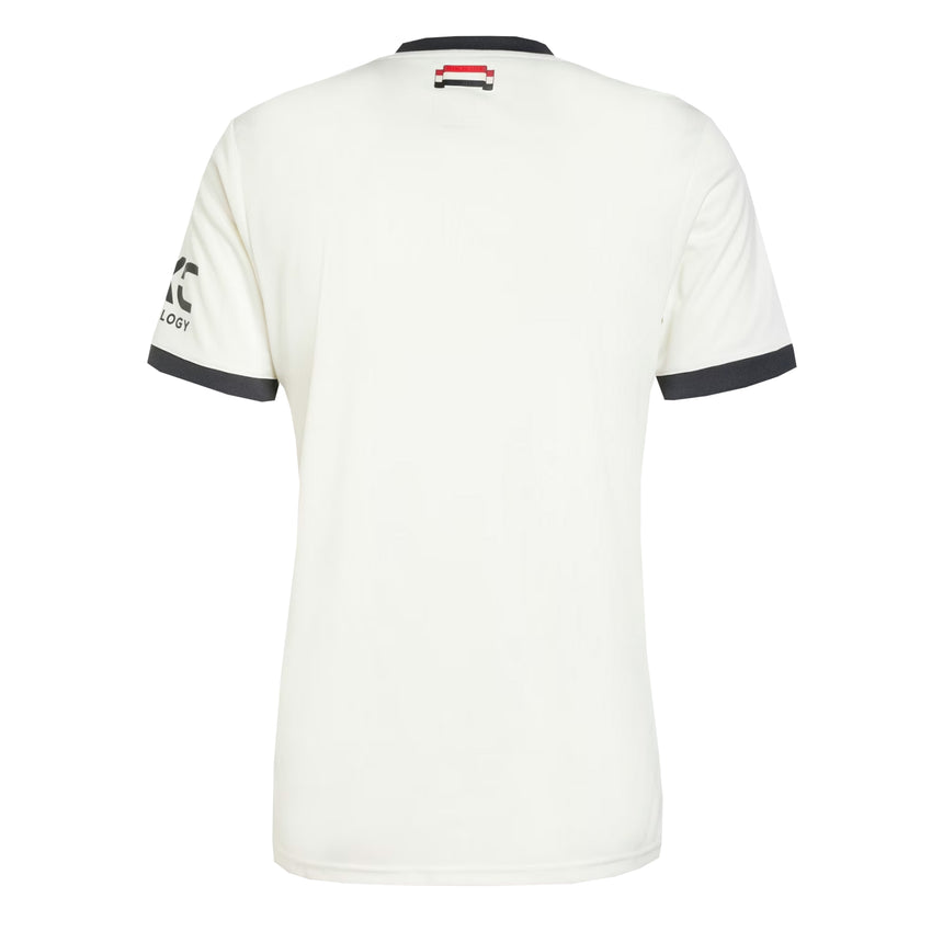adidas Men's Manchester United 2024/25 Third Jersey Off White/Black Back