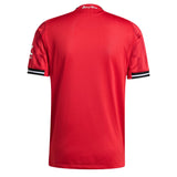 adidas Men's Manchester United 2025/26 Authentic Home Jersey Red Back