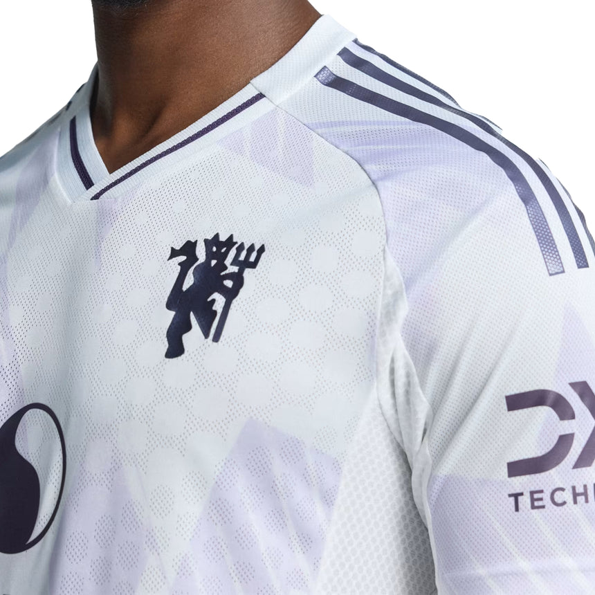 adidas Men's Manchester United 2025/26 Away Authentic Jersey White Crest