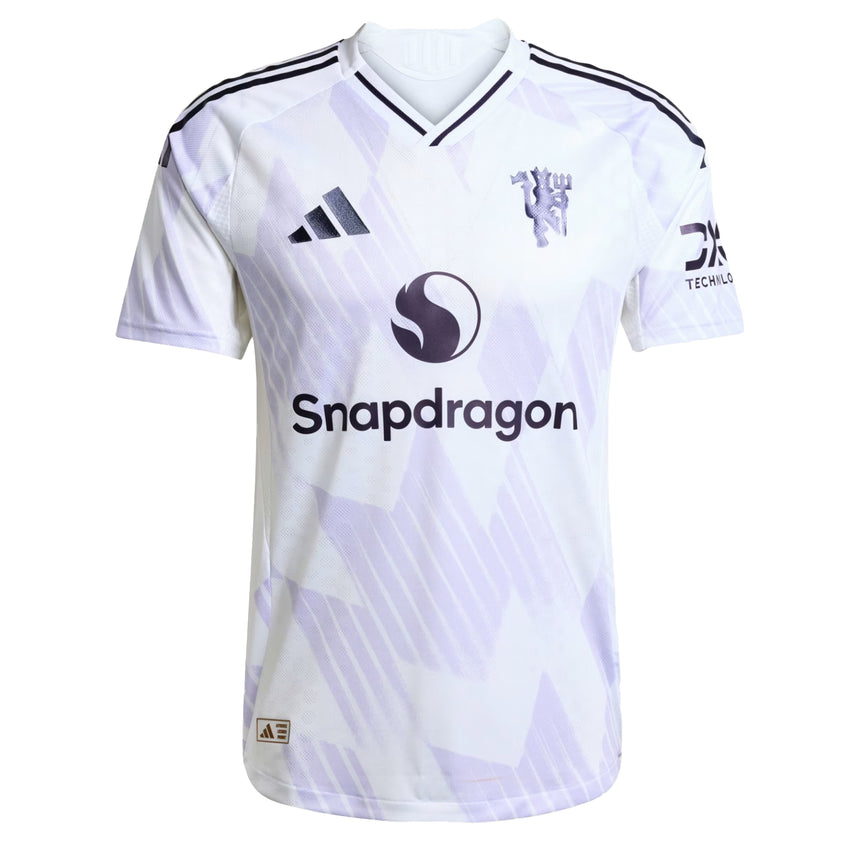adidas Men's Manchester United 2025/26 Away Authentic Jersey White Front