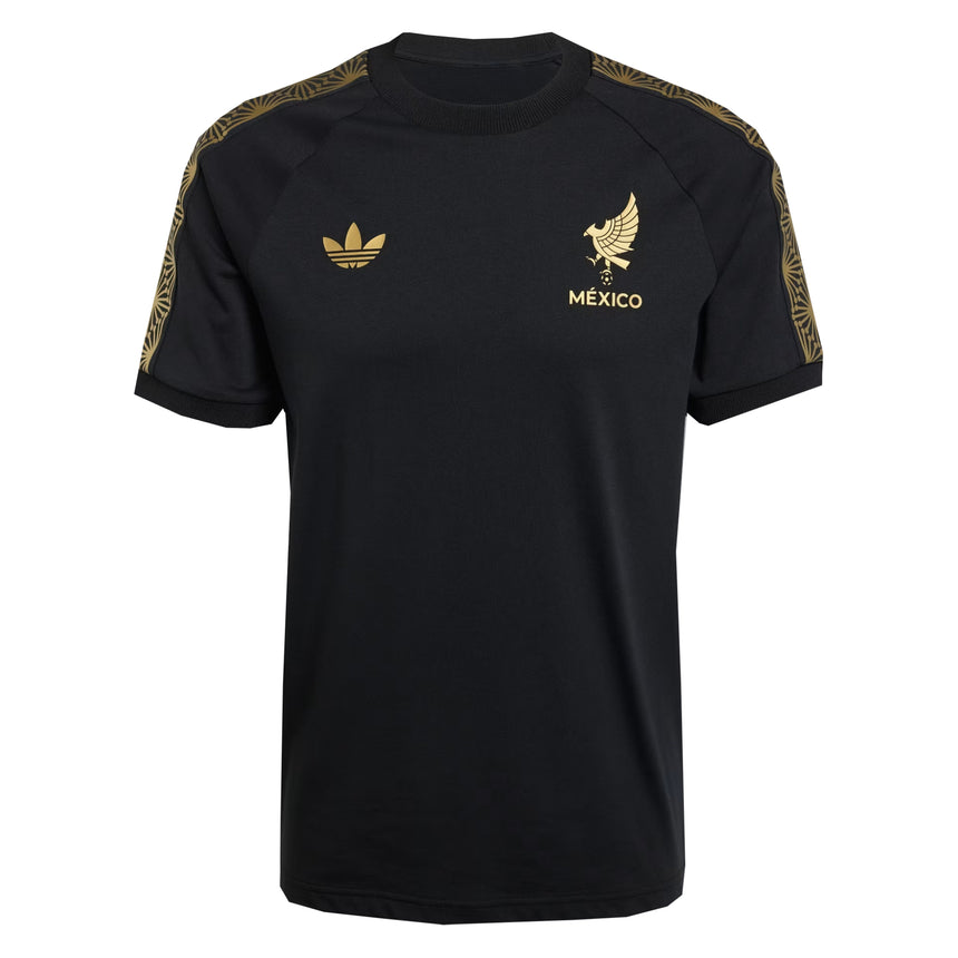 adidas Men's Mexico 2025/26 Tee Black/Gold Front