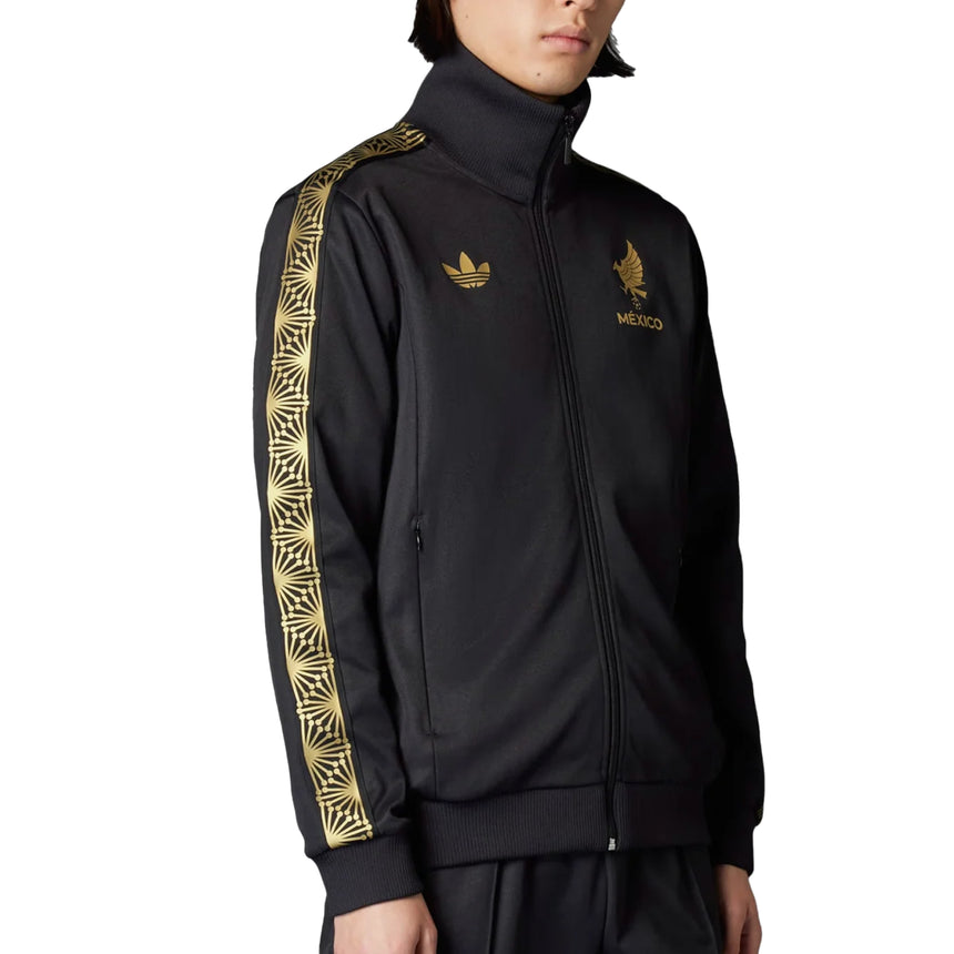 adidas Men's Mexico 2025/26 Track Top Jacket Black/Gold Front