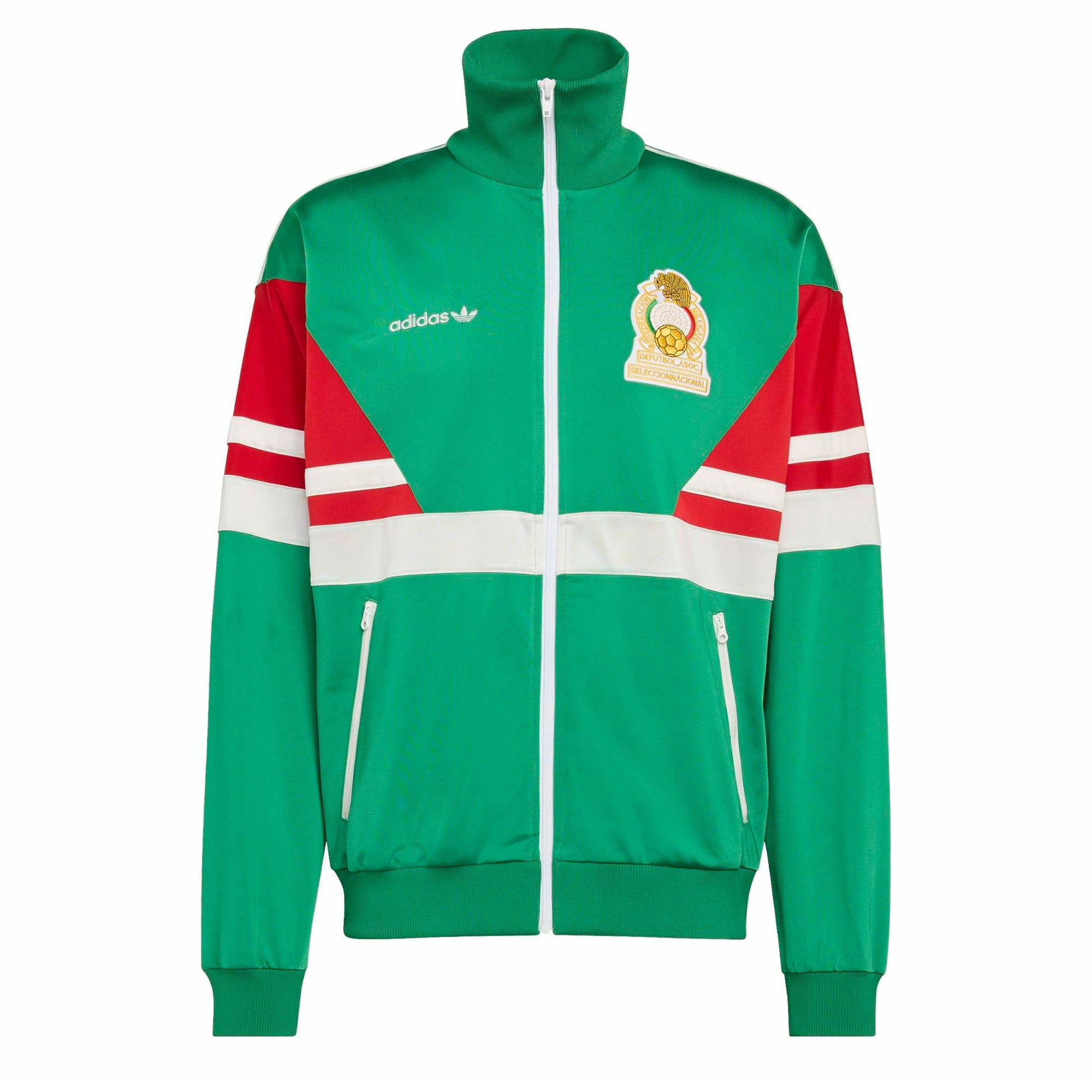 adidas Men's Mexico Track Top 1986 Jacket Green – Azteca Soccer