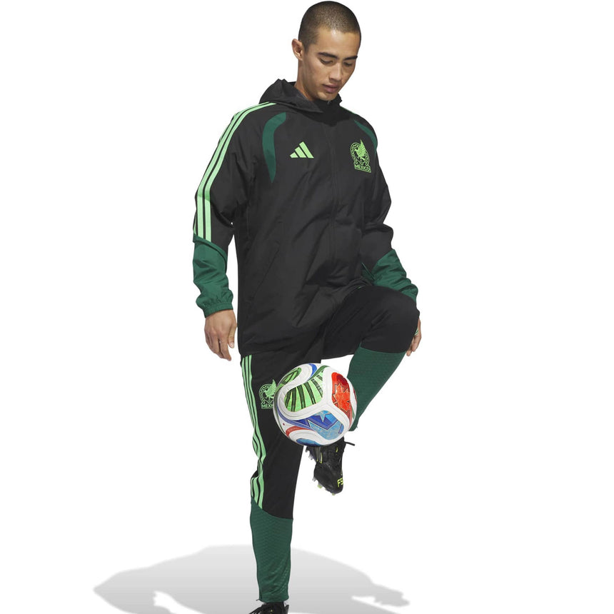 adidas Men's Mexico World Cup 2026 All Weather Jacket Black/Green Model