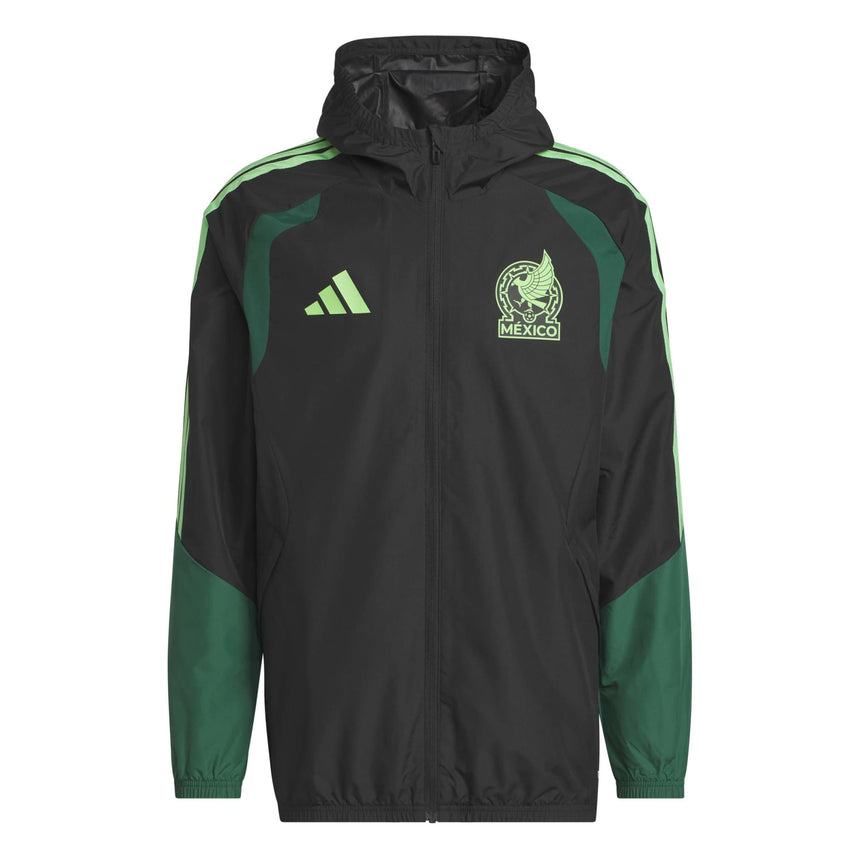 adidas Men's Mexico World Cup 2026 All Weather Jacket Black/Green