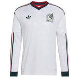 adidas Men's Mexico World Cup 2026 Authentic Away Long Sleeve Jersey White Front