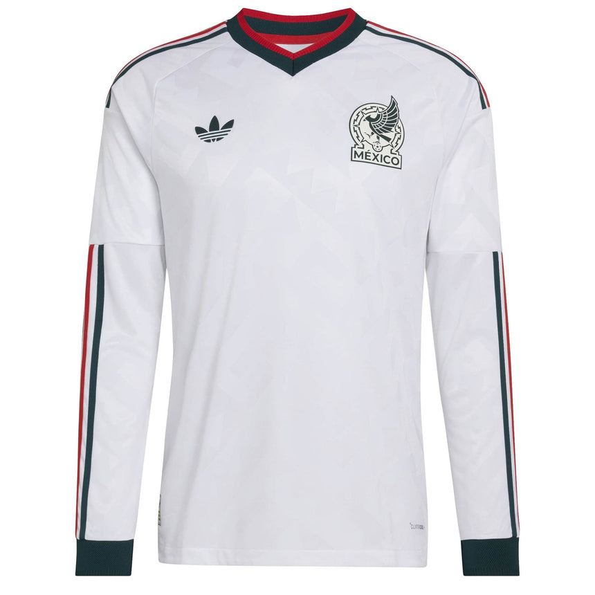 adidas Men's Mexico World Cup 2026 Authentic Away Long Sleeve Jersey White Front