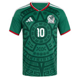 adidas Men's Mexico World Cup 2026 Authentic Home Jersey w/ A. Vega #10 Printing Front